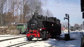 4K Zittauer Schmalspurbahn  WinterImpressionen vom 07022015 [upl. by Ephrem]