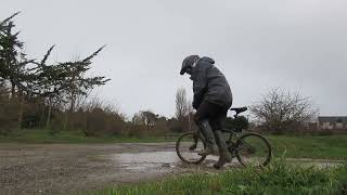 drift in mud with wellies dérapages dans la boue  в грязевых лужах [upl. by Byrann]