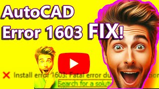 AutoCAD Error 1603 Here’s the Fix 🛠️ AutoCAD installation failed [upl. by Meeharbi67]