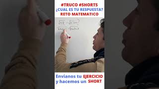 HACK MATEMATICO 🔥 Simplificar Resta de Raices Cuadradas Sin CALCULADORA 😱📚 SHORTS radicacion [upl. by Eelyam]