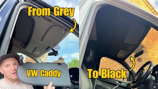 Cab Plastics Grey To Black VW Caddy Maxi  Mini Camper Build  Episode 5 [upl. by Womack430]