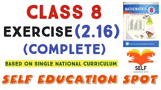 Class 8th Maths New book Exercise 216 Question 12  EX 216 Class 8 complete 8 class ex 216 [upl. by Akkimat]