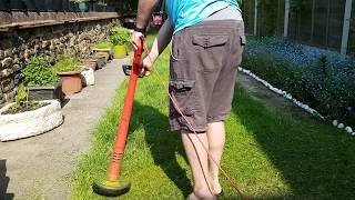 Its lawn moving time again Cheapest grass trimmer does it again D [upl. by Sudbury]