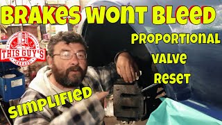 brake proportional valve reset when unable to bleed [upl. by Nehgem664]