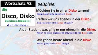 Wortschatz A2 Disco Disko [upl. by Ermeena]