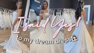 WEDDING DRESS SHOPPING IN NYC 👰🏻‍♀️💍  VIERO BRIDAL  MILLA NOVA [upl. by Esinek]