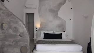 Where to stay in Imerovigli Santorini  Tholos Resort  Superior Suite with balcony  Room Tour [upl. by True928]