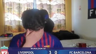 Liverpool vs Barcelona 40 fans Reaction  Barcelona Fans Reaction [upl. by Schlosser249]