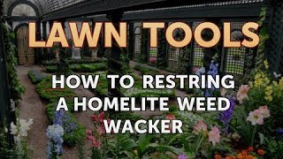 How to Restring a Homelite Weed Wacker [upl. by Harwill]