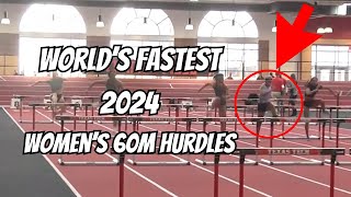 Blazing Fast Womens 60m Hurdles Finals  Devynne Charlton Texas Tech Corky Classic 24 [upl. by Ander173]