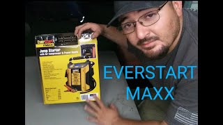 EverStart Jump Starter with Air Compressor Review and Instructional [upl. by Noyahs]