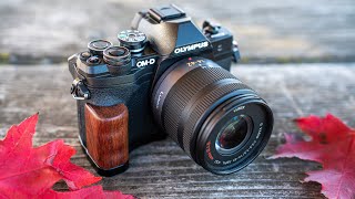 Wooden Hand Grip for Olympus EM10 Mark IV [upl. by Edgardo]