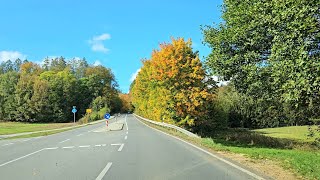 🍁 Autumn Driving in Germany 🇩🇪  German Village Neusalza  4K [upl. by Inanuah]