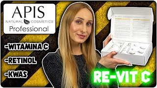 TESTUJĘ ZABIEG REVIT C 💥 Apis Natural Cosmetics 🔥 Kwas  Retinol  Witamina C ✅ Apis Professional 😎 [upl. by Bevis]