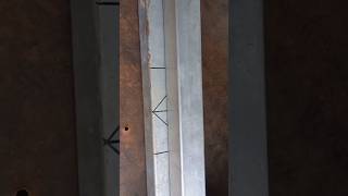 easy way to cut 90 degree galvanized square pipe [upl. by Nauaj231]