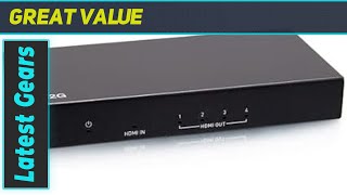 C2G 4Port HDMI Distribution Amplifier Splitter  Enhance Your Home Theater Setup [upl. by Idoj827]