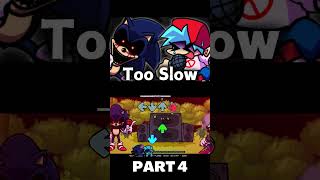 Super High Effort Too Slow Awemix PART 4 FNF MOD shorts [upl. by Niwle]