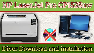 How to Download and install HP LaserJet Pro CP1525nw Color Printer USB Driver on Windowshp printer [upl. by Knah136]