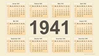 Kalender 1941 [upl. by Esnofla]