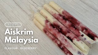 Resepi Aiskrim Malaysia  Blueberry [upl. by Dimitris]