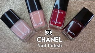 TOP 4 CHANEL LE VERNIS  NAIL POLISH [upl. by Torrance]