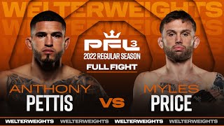 Anthony Pettis vs Myles Price  PFL 3 2022 [upl. by Yrrol851]