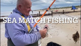 Match fishing on Bacton beach [upl. by Akinorev]