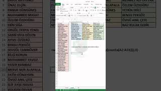 Nöbet Listesi excel msexcel office365 ipucu microsoft exceltips verianalizi [upl. by Golter155]