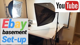 Basement Setup for Ebay in New House Tour [upl. by Dombrowski]