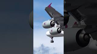 Qatar Airbus A380 CLOSEUP Landing at London Heathrow [upl. by Nazus]