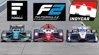 The Best Of The Rest F2 vs INDYCAR vs SUPER FORMULA [upl. by Ahsertal]