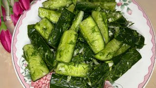 Малосольные Хрустящие ОГУРЦЫ в пакете всего за час 🥒 Salted crispy CUCUMBERS🥒 BODRING tuzlash [upl. by Cyn]