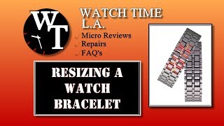 How To Resize or Adjust a Watch band or bracelet Remove Links [upl. by Vas]