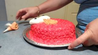 Easy DIY Cake Decor  Elmo cake [upl. by Quackenbush915]