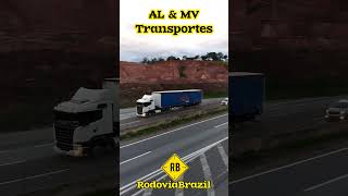 AL amp MV transportes BR 381 Fernão Dias Km 425 Atibaia SP rodoviabrazil shorts transporte [upl. by Aizahs]