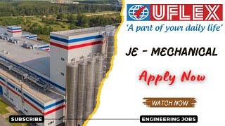 Uflex Ltd Hiring Junior Engineer Trainee  Diploma Mechanical Engineer 2024  OFF Campus Drive 2024 [upl. by Gemina362]