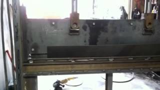 7ft homemade press brake [upl. by Shugart218]