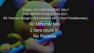 Piano Accompaniment  Flute ABRSM Grade 5 2018 2021 B3 Peterson Berger’s Sommarsång [upl. by Tumer]