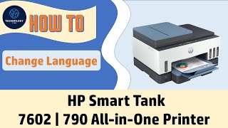 HP Smart Tank 7602  790 AiO Printers  How to Reset to factory defaults [upl. by Adeirf]