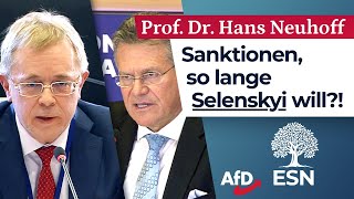 Unfassbare Ansage von EUKommissar – Prof Dr Hans Neuhoff AfD [upl. by Zorine]