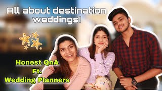 HONEST QnA With Wedding Planners Ft Shubhtithi Weddings  Manasi Mau [upl. by Eelirem856]