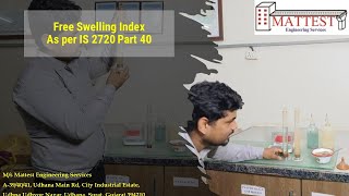 Free Swell Index FSI Test as per IS 2720 Part 401977 [upl. by Eleazar622]