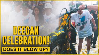 Does it Blow up  Haiden Deegan Championship Celebration [upl. by Hornstein]