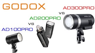 Godox AD100PRO vs AD200PRO vs AD300PRO qual è il migliore [upl. by Diena5]