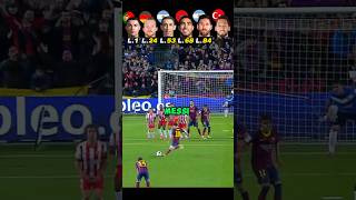 Ronaldo Vs Arnold VS Di Maria VS AHakimi VS Messi VS Calhanoglu 🤯🚀 Free Kick Challenge [upl. by Eirrod]