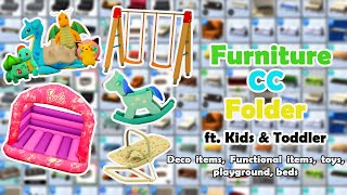 Kids amp Toddler FURNITURE CC FOLDER  250  ITEMS  The Sims 4 [upl. by Norrat297]