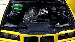 E36 M42 with billet ITBs first start [upl. by Reivad321]