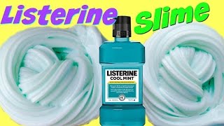 Making Mouthwash Slime Make it MondayListerine Slime DIY [upl. by Atreb]