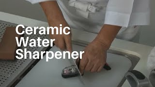 How to use the Global MinoSharp Ceramic Water Sharpener [upl. by Kern471]