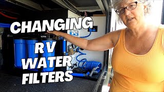 Clearsource Ultra Rv water filter system time to change out the filters [upl. by Ycart]